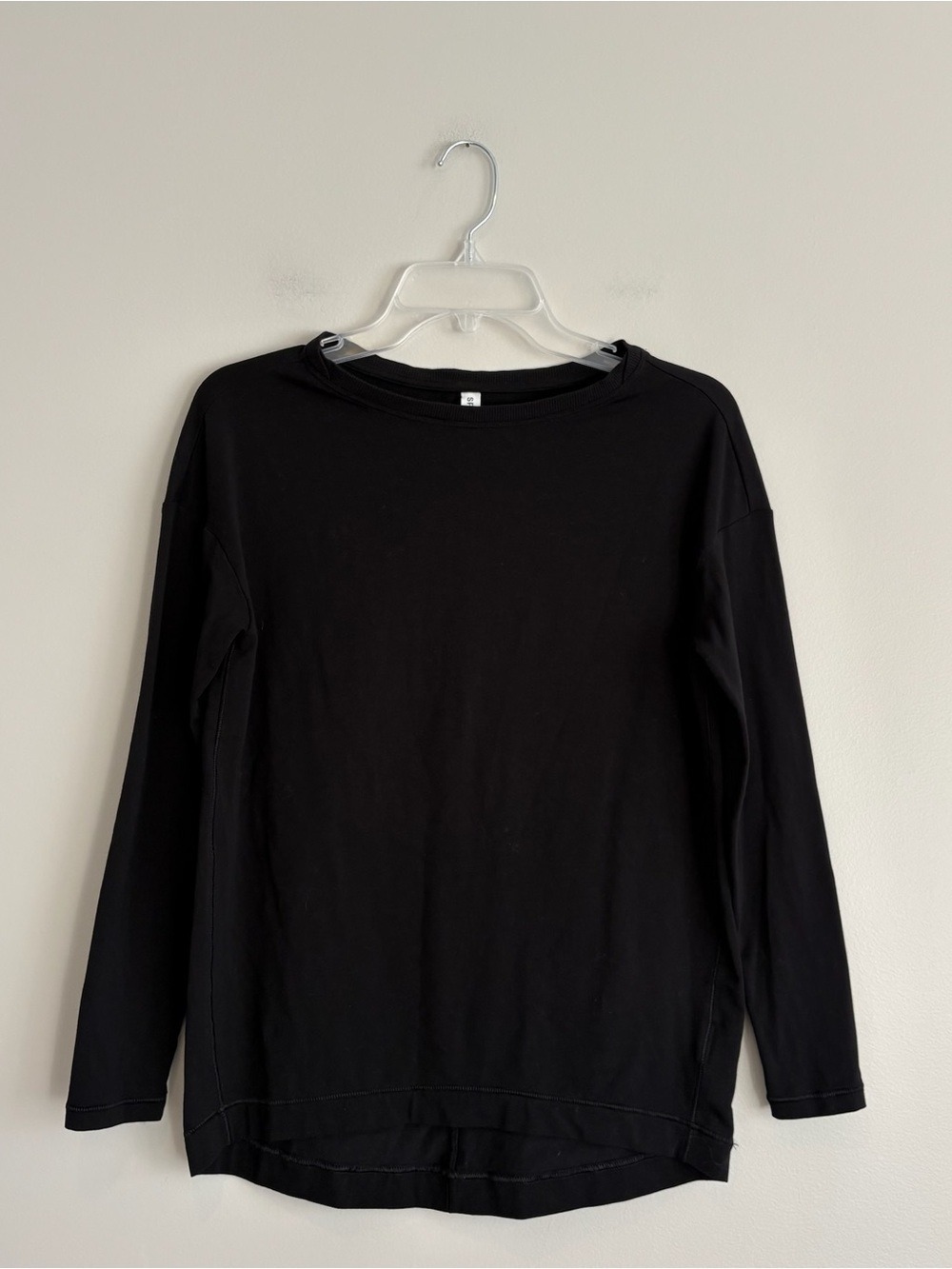 SPANX Black Crewneck Soft Long Sleeve Top Size XS